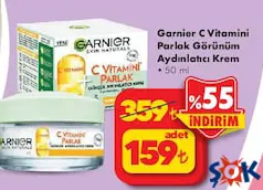 GARNİER C VİTAMİNİ PARLAK GÖRÜNÜM AYDINLATICI KREM 30 ML indirimli fiyat GARNİER C VİTAMİNİ PARLAK GÖRÜNÜM AYDINLATICI KREM 30 ML fiyat ve kampanya bilgisi